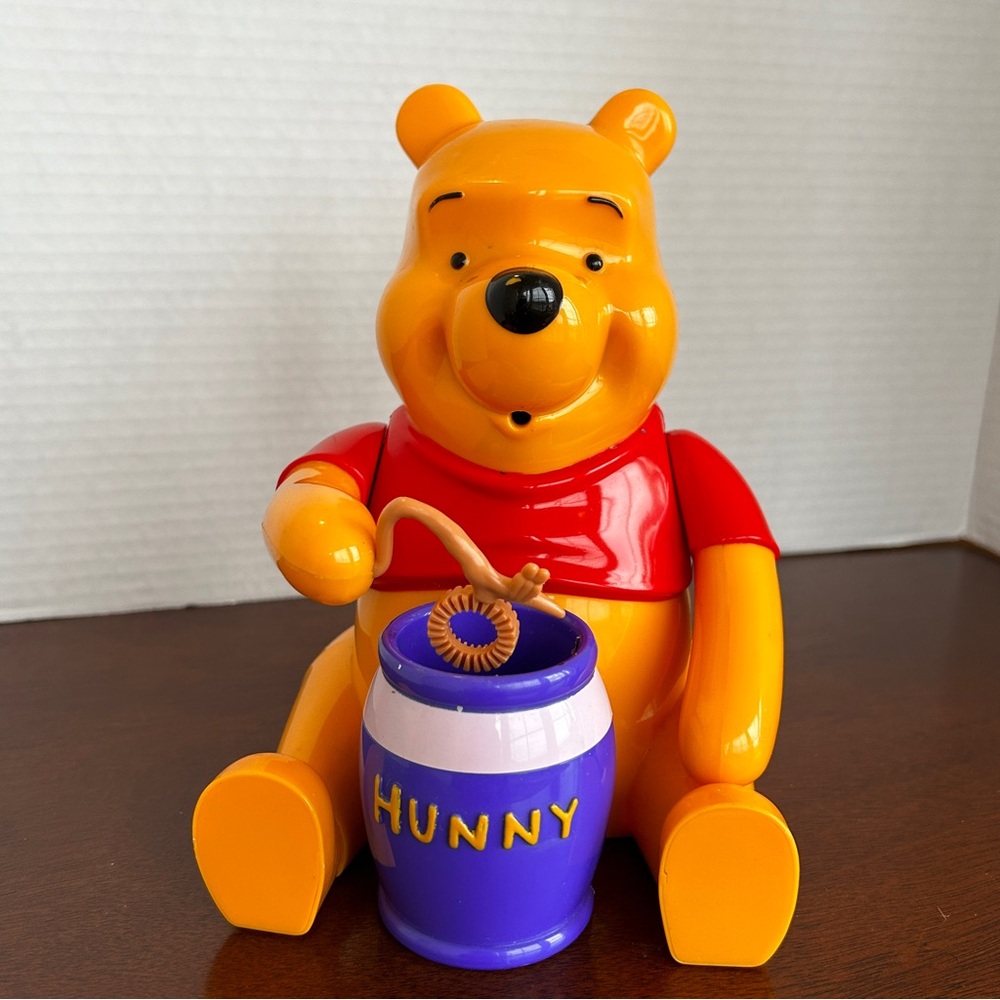 Disney Winnie The Pooh Toy Bubble Blower Machine Works